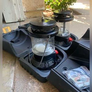 (2) Coleman Model 5155B Series Portable Propane Camp Lanterns